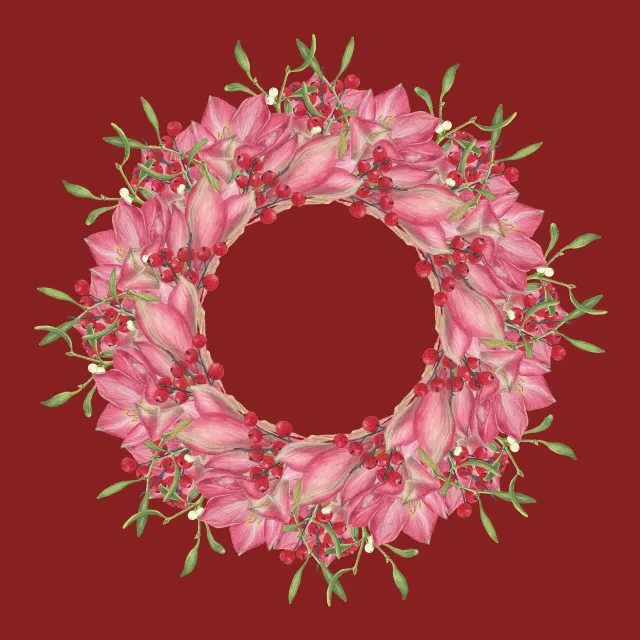 rosa-rot auf weinrot