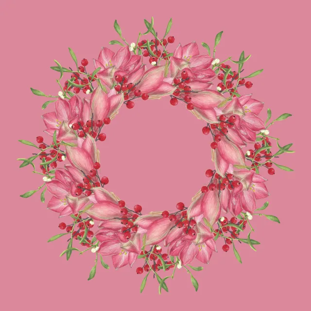 rosa-rot auf rosa