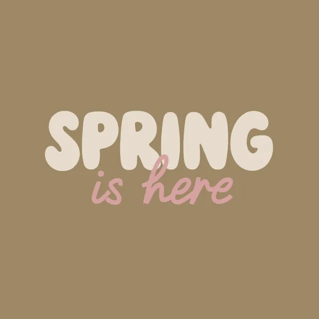 Tischset Spring is here