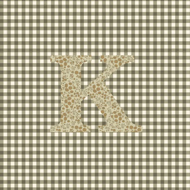 Kissen K Buchstabenkissen K Autumn Hygge