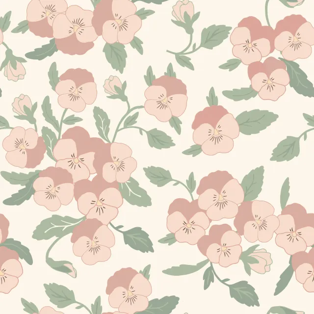 Bettwäsche Wilde Veilchen Rosenholz