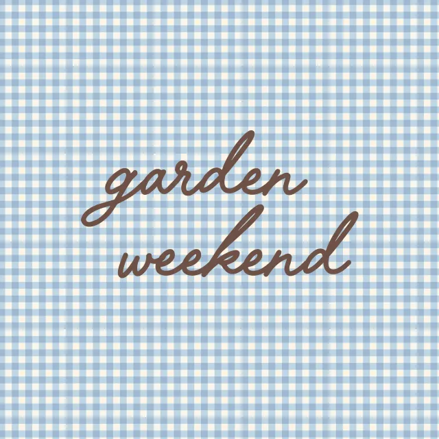 Kissen Garden weekend Karo
