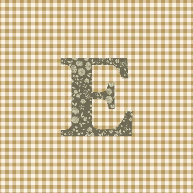Kissen E Buchstabenkissen E Autumn Hygge