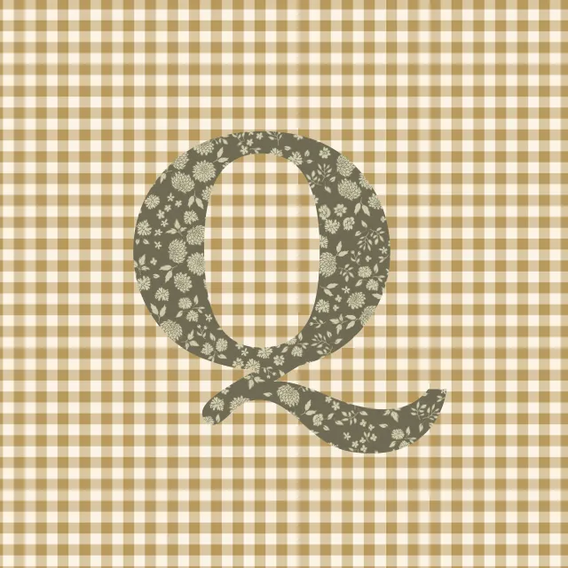 Kissen Q Buchstabenkissen Q Autumn Hygge