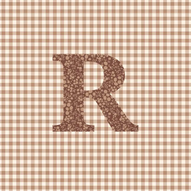 Kissen R Buchstabenkissen R Autumn Hygge