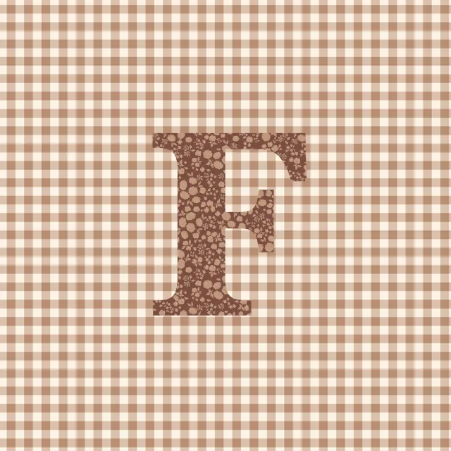 Kissen F Buchstabenkissen F Autumn Hygge