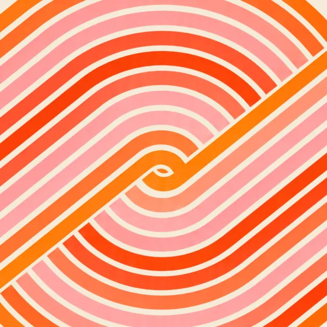 Sitzkissen Retro Swirl