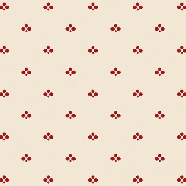 Sitzkissen Pattern Creme x Rot