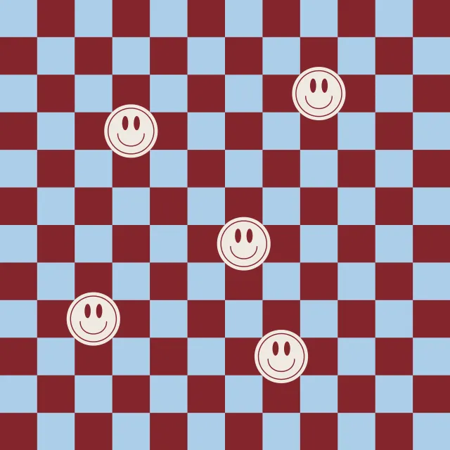 Servietten Rot Blau