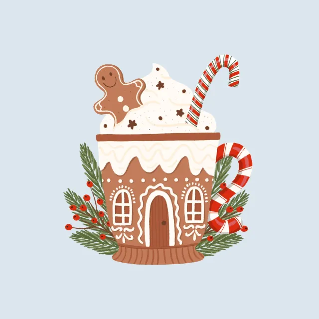 Servietten Weihnachtstasse