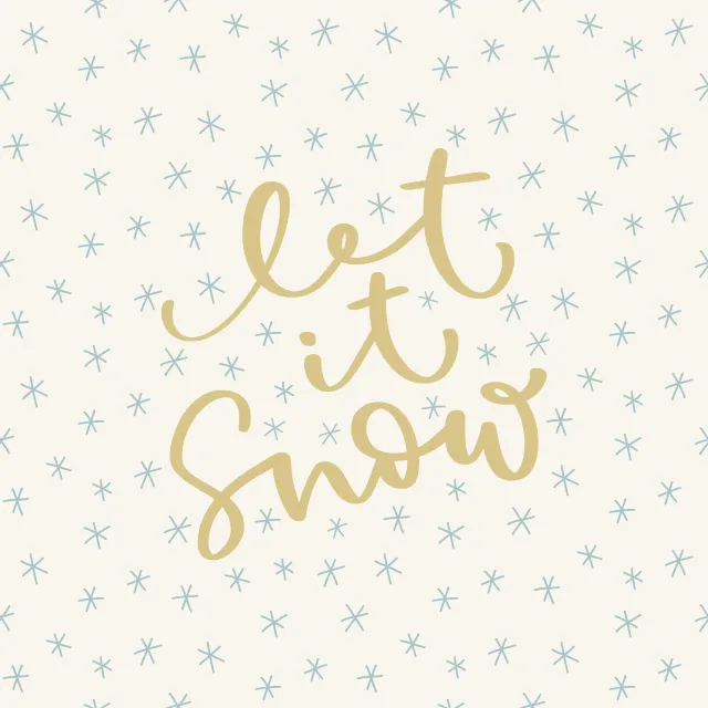 Servietten Let it snow