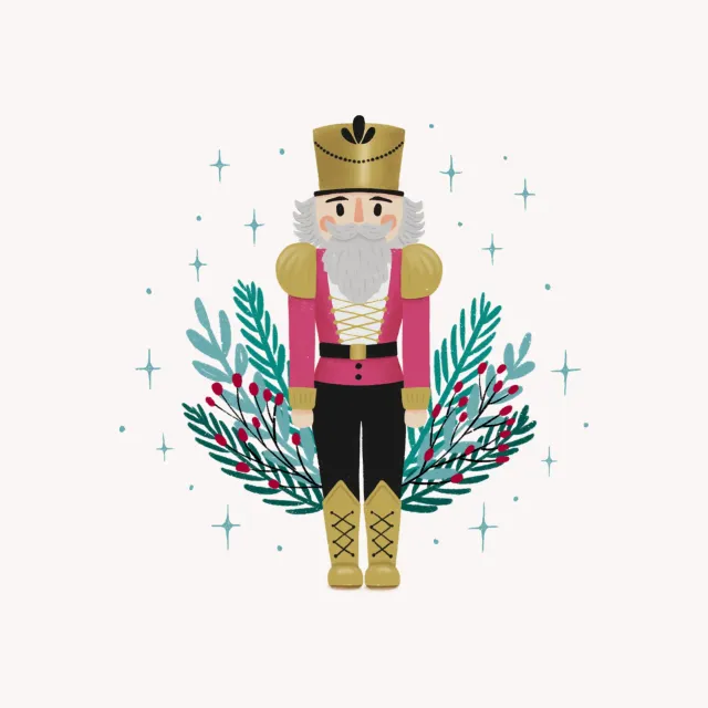 Kissen Nussknacker Seasons Greetings