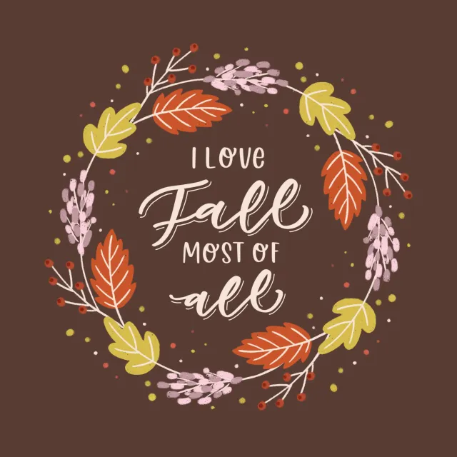 Sitzkissen I love Fall most of all