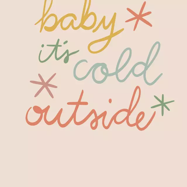 Tischset Baby it's cold