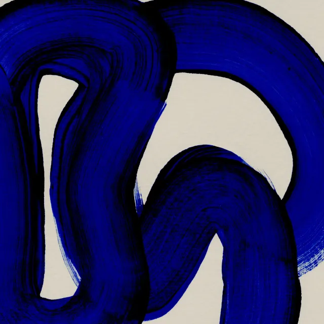 Kissen Blue Loops 2