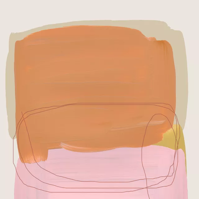 Kissen Abstract Brush Strokes 121