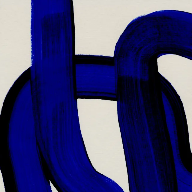 Kissen Blue Loops 1