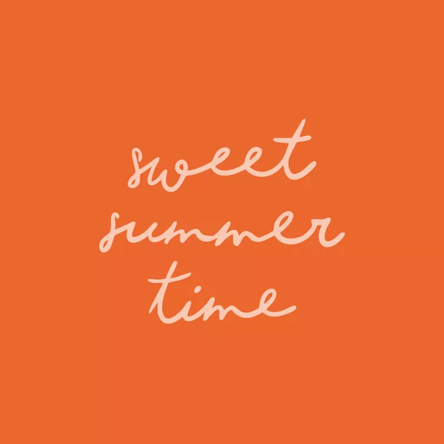 Kissen sweet summer time orange