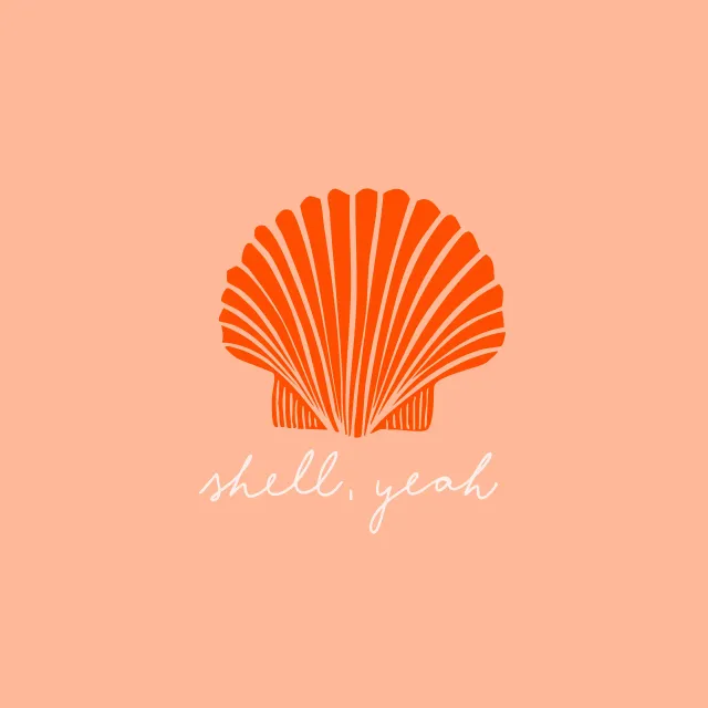 Kissen Coastal summer shell yeah