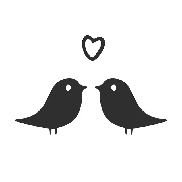 Bettwäsche Vogel Liebe