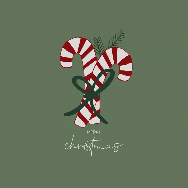 Servietten Cosy Christmas Zuckerstange
