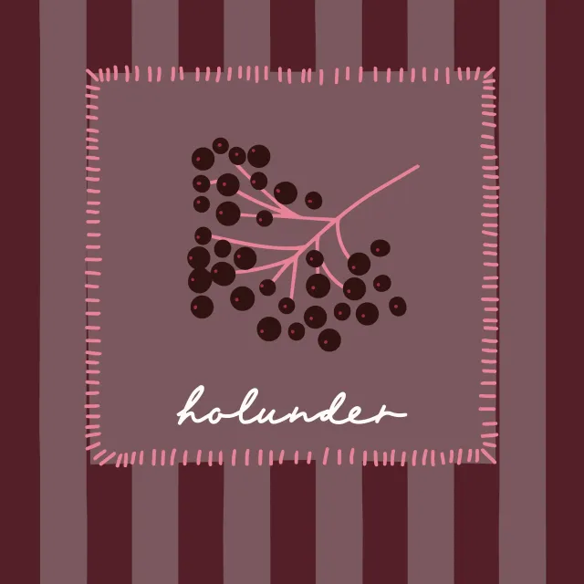 Geschirrtücher Autumn Berries Holunder