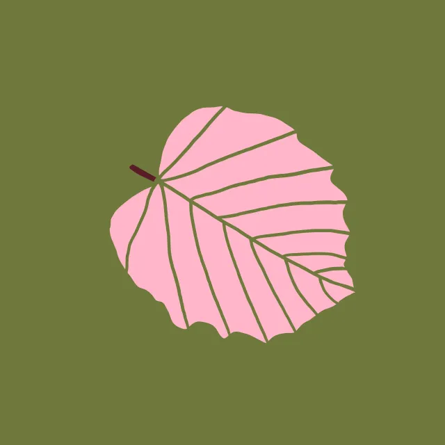 Geschirrtücher Herbst Blatt rosa