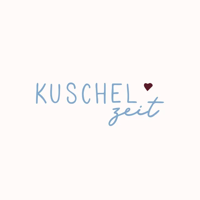 Kissen Kuschelzeit beige blau