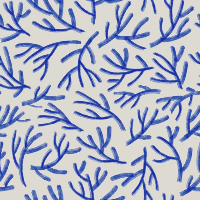 Vibrant Summer Korallen blau