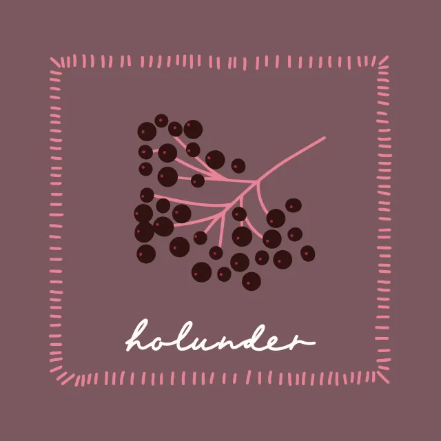 Kissen Autumn Berries Holunder 2