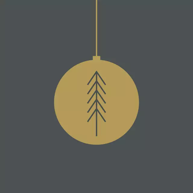 Kissen Weihnachtskugel Tannenbaum