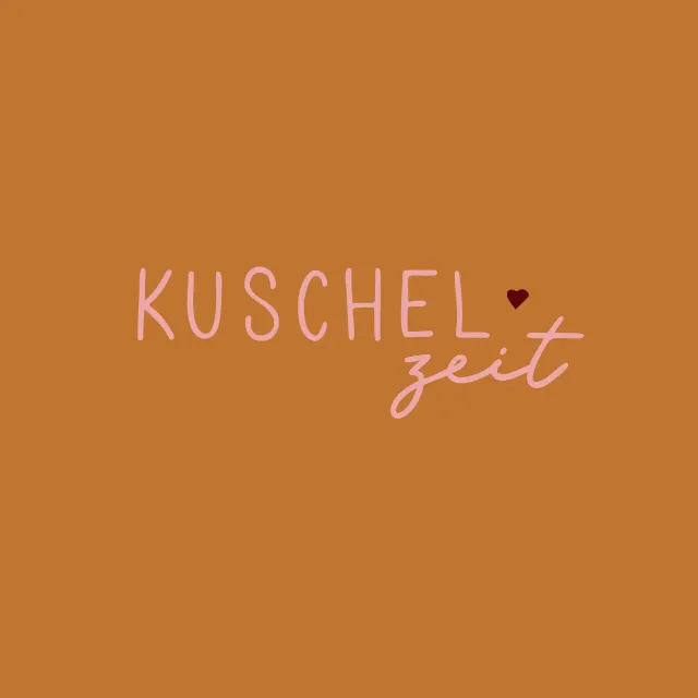 Kissen Kuschelzeit ocker
