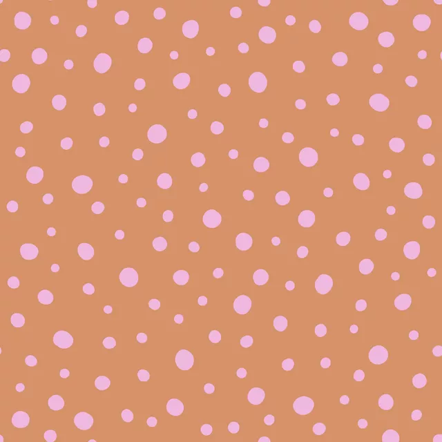 Kissen Herbstliebe rosa beige Punkte