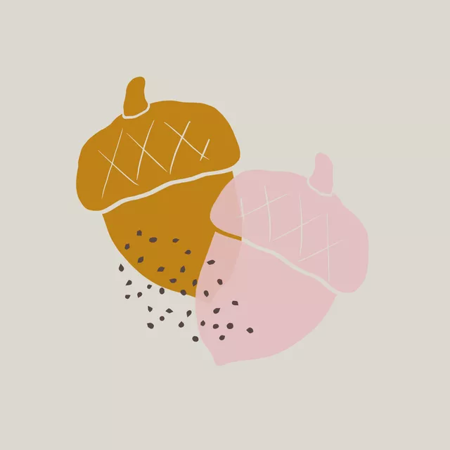 Kissen Herbstliebe Eicheln