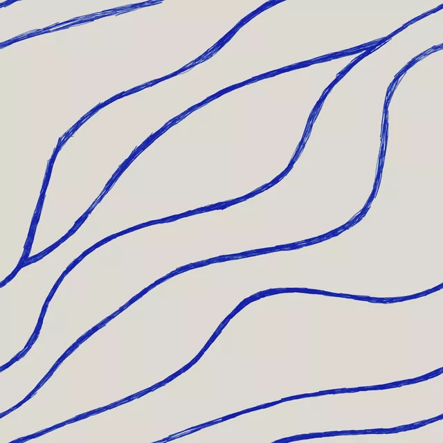 Vibrant Summer - Linien blau