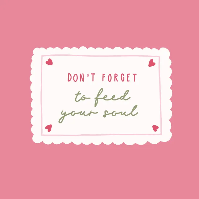 Kissen Don't forget to feed your soul