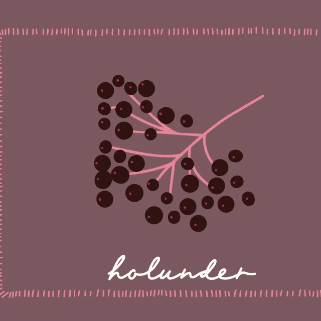Tischset Autumn Berries Holunder 2