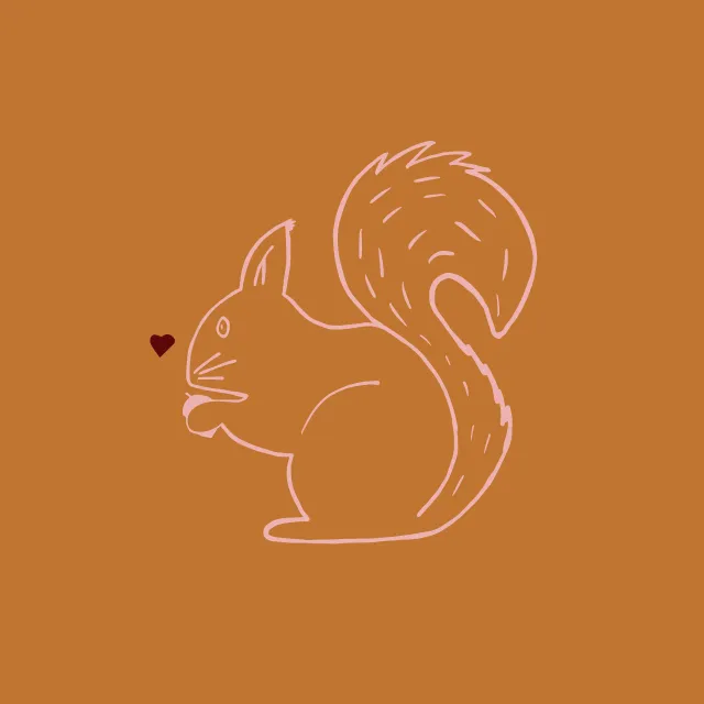 Kissen Hallo Herbst Eichhörnchen