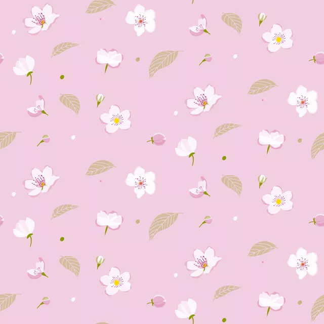 Kissen Kirschblüten Muster rosa