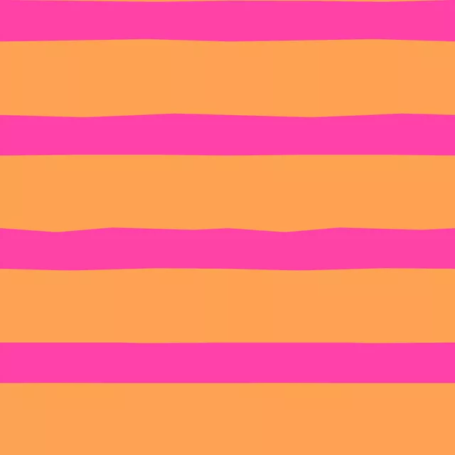 Kissen Streifen orange pink