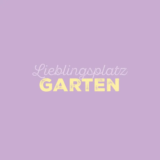 Kissen Lieblingsplatz Garten lila