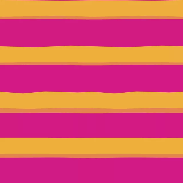 Kissen Mango Streifen pink gelb