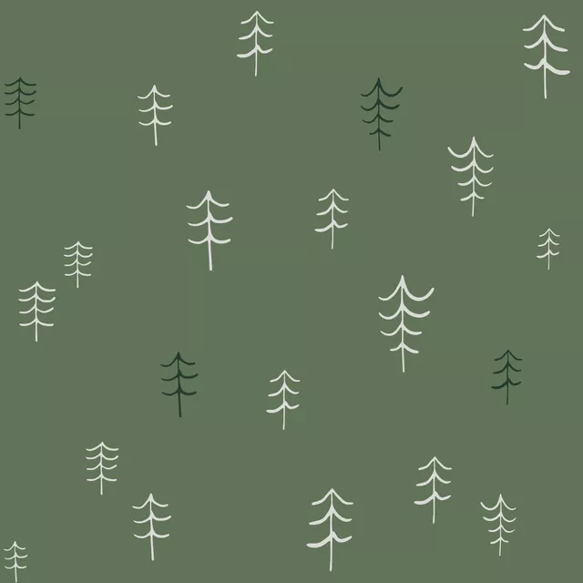 Tischdecke Cosy Christmas Tannen Muster
