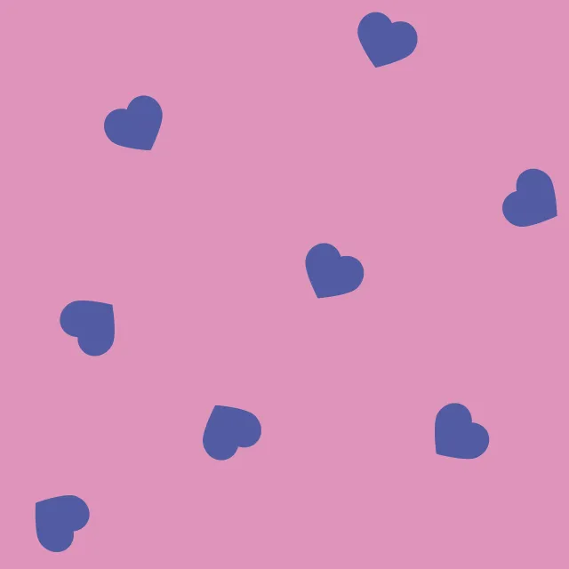 Kissen Herzen Muster rosa blau