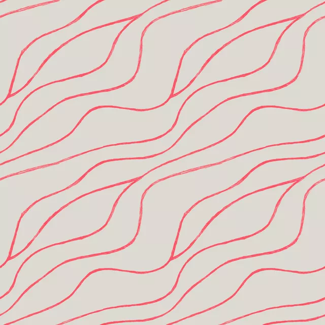 Vibrant Summer - Linien rot