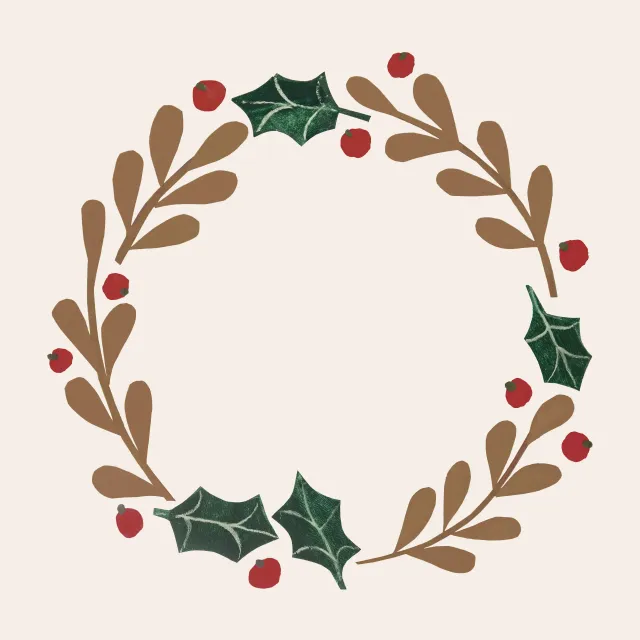 Kissen Weihnachtskranz