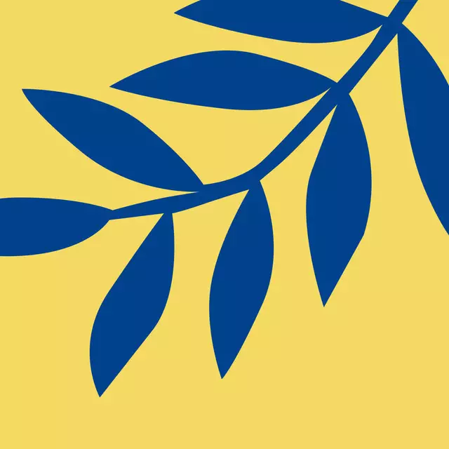 Geschirrtücher Blaue Blätter