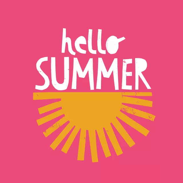 Bodenkissen hello summer