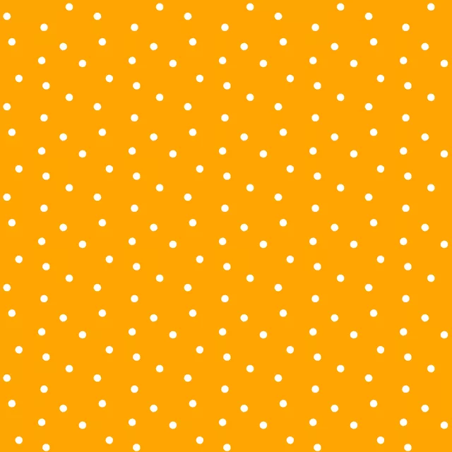 Tischdecke Weiße Punkte auf Orange