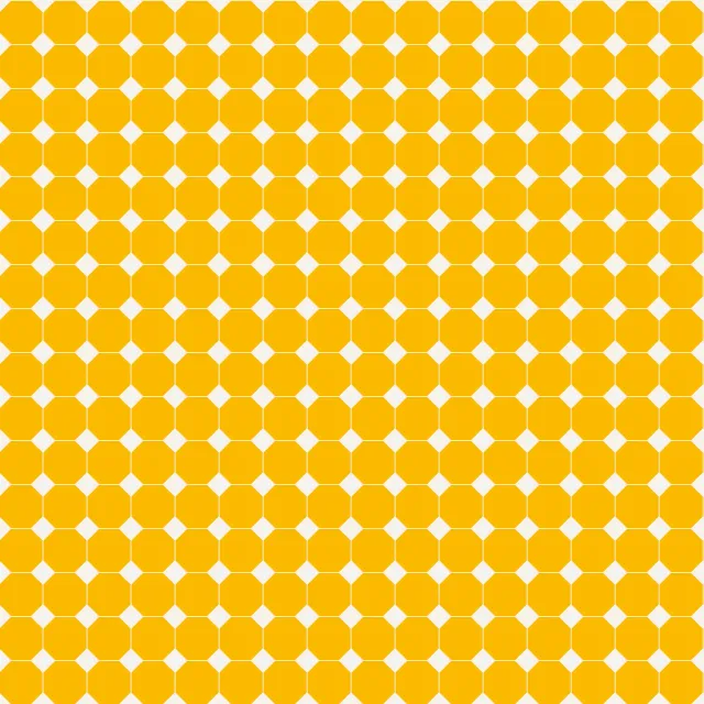 Bankauflage Muster Fliesen gelb